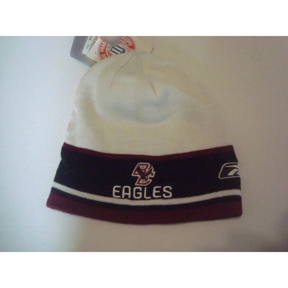 BOSTON COLLEGE BEANIE KNIT TOBOGGAN WINTER SKI  HAT CAP VINTAGE  R2